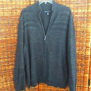 KENNETH COLE Zipper Cardigan Sweater
